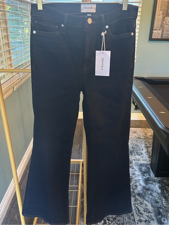 Frame Denim Denim - $278 retail Frame Denim High-Rise Easy Flare Jeans - dark wash. NWT size 29